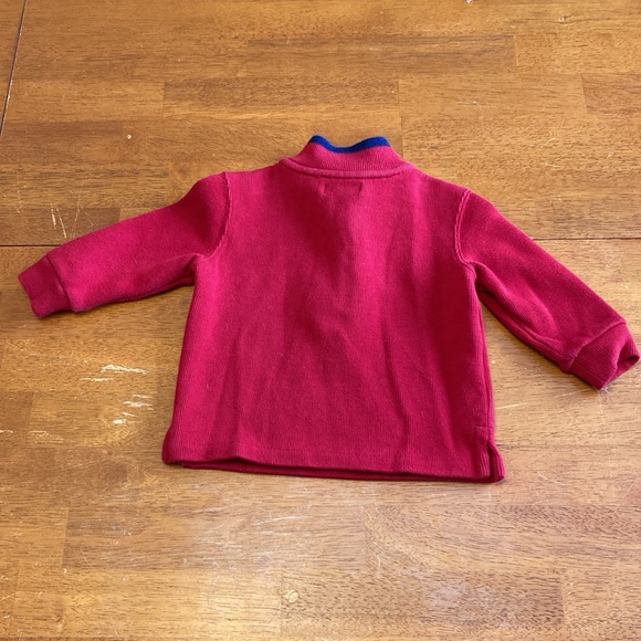 Ralph Lauren Kids Boys Toddler Size 12 Months Red Pullover Sweater Quarter Zip - Picture 4 of 6
